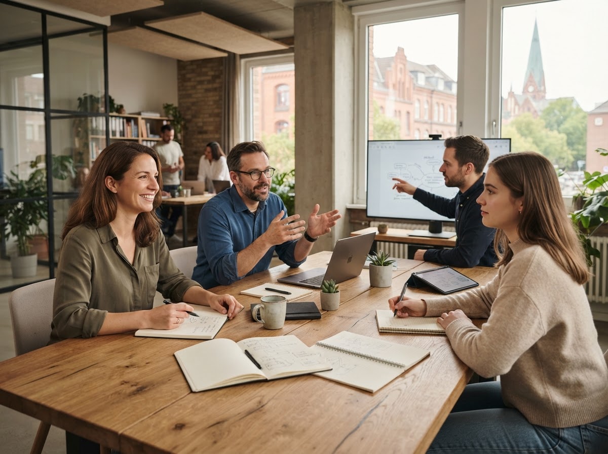 Denkwertenz Team bei der Entwicklung datenbasierter Entscheidungsmodelle